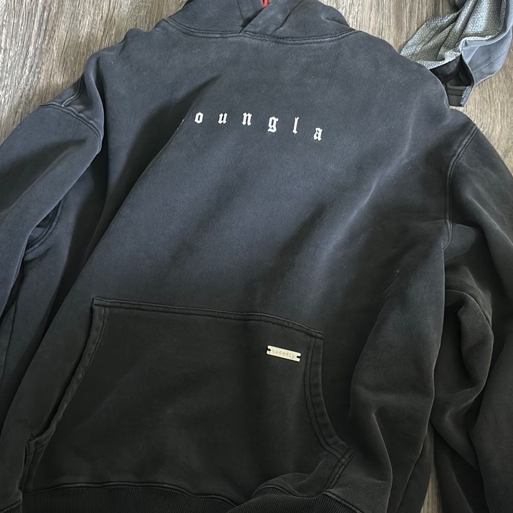YoungLA Black Hoodie for Men